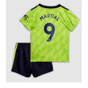 Manchester United Anthony Martial #9 kläder Barn 2022-23 Tredje Tröja Kortärmad (+ korta byxor)